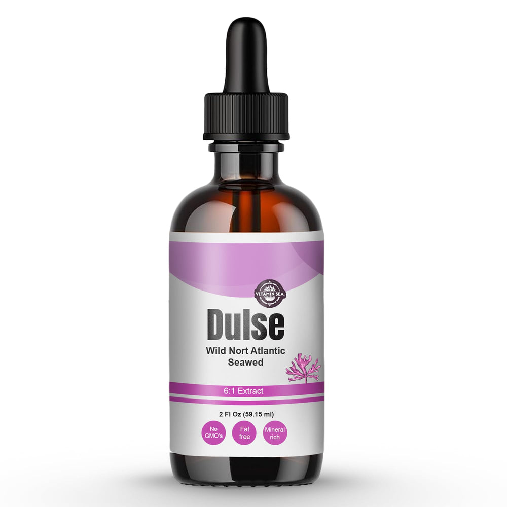 Vitamin Sea North Atlantic Dulse extract bottle shown for easy daily use in beverages