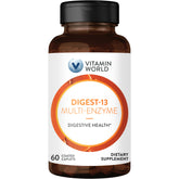 Vitamin World Digest-13 bottle front supports digestion and nutrient absorption.