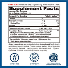 Vitamin World Joint Mover bottle back label with six-in-one joint health details.