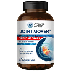 Vitamin World Joint Mover bottle front showing premium joint support for daily mobility.