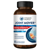 Vitamin World Joint Mover bottle showing 80 gluten-free caplets for daily joint comfort.