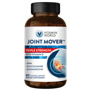 Vitamin World Joint Mover bottle showing 80 gluten-free caplets for daily joint comfort.