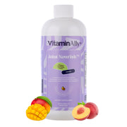 Vitaminally Joint Nourish liquid bottle shows plant-based formula for easy daily joint support