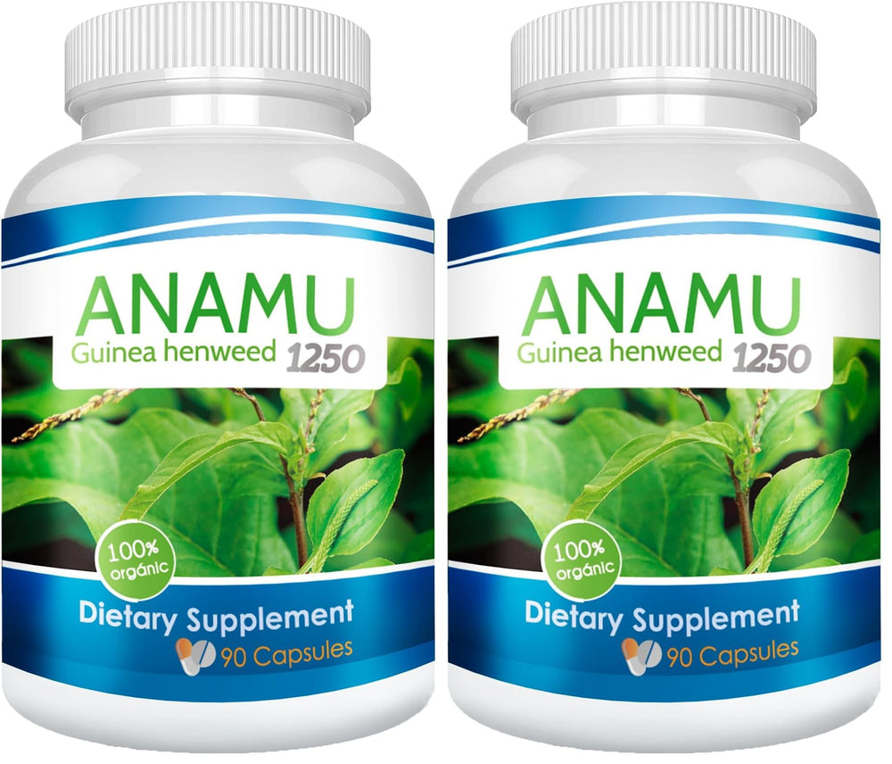 VITAMISAN Anamu 1250 mg bottle front—organically grown formula supports antioxidants