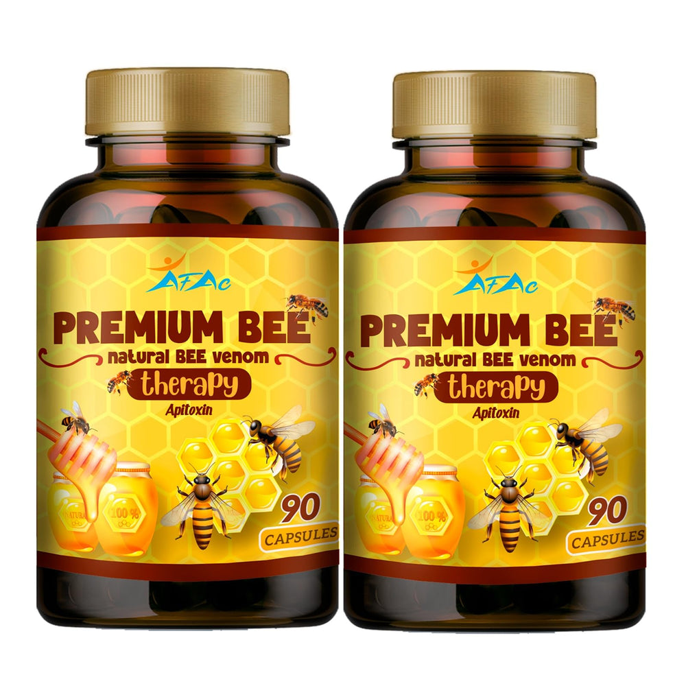Vitamisan bee venom capsules packaging showing premium per-pack presentation for joint comfort