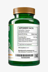 VITAMISAN Graviola Soursop bottle label showing Moringa and Anamu blend for vitality.