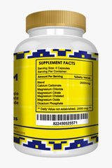 Vitamisan Magnesium Chloride packaging label demonstrates Non-GMO, gluten-free formulation