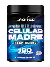 VITAMISAN stem cell adaptogenic bottle view showing easy daily capsules and energy