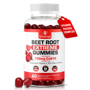 VITAMIZED Extreme Beetroot Bottle shows circulation-friendly formula.