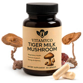 Vitamyco Tiger Milk Mushroom capsules in bottle promote daily immune support