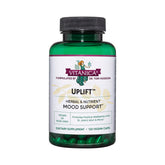 Vitanica Uplift bottle front showing vegan mood support formula