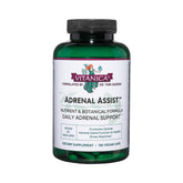 Vitanica Adrenal Assist bottle front showing vegan adrenal support formula for daily resilience.