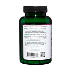 Vitanica Adrenal Assist capsules resting in a bottle, easy to swallow