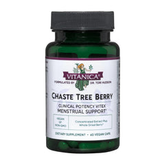 Vitanica Chaste Tree Berry Extract bottle for hormone balance and cycle support