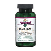 Vitanica Cramp Relax bottle with herbal blend for menstrual comfort.