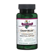 Vitanica Cramp Relax bottle with herbal blend for menstrual comfort.