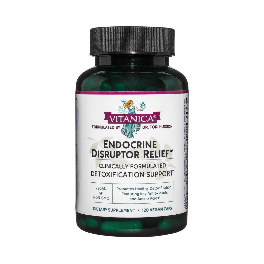 Vitanica Endocrine Disruptor Relief bottle for liver-support and toxin elimination