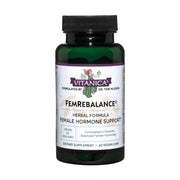 Vitanica FemRebalance bottle with capsules for daily hormone balance.