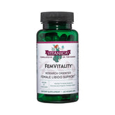 Vitanica FemVitality bottle with capsules ready for daily vitality use