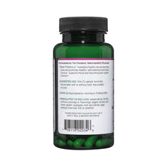 Vitanica Fibro Formula label on bottle highlighting vegan, non-GMO formula.