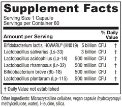 Vitanica Flora Symmetry capsule closeup; features 10 billion live organisms per capsule.