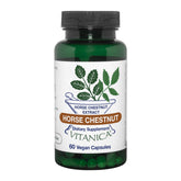 Vitanica Horse Chestnut bottle top view for vegan vein support.