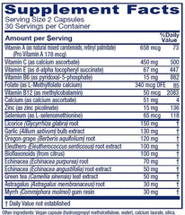 Vitanica Immune Symmetry capsules in bottle for daily use.