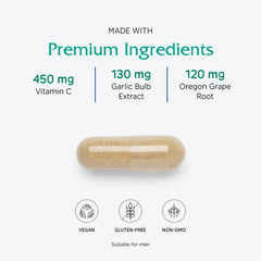 Vitanica Immune Symmetry packaging showing vegan-friendly design.