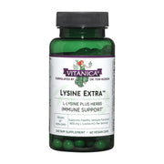Vitanica Lysine Extra bottle with vegan immune support formula