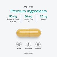 Vitanica Mid-Life Symmetry daily-dose capsules illustrate simple, convenient daily intake.
