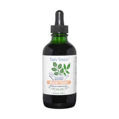 Vitanica Mood Tonic peach bottle front offers calm mood support.