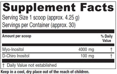 Vitanica Optinositol scoop measuring a daily serving for consistent intake.