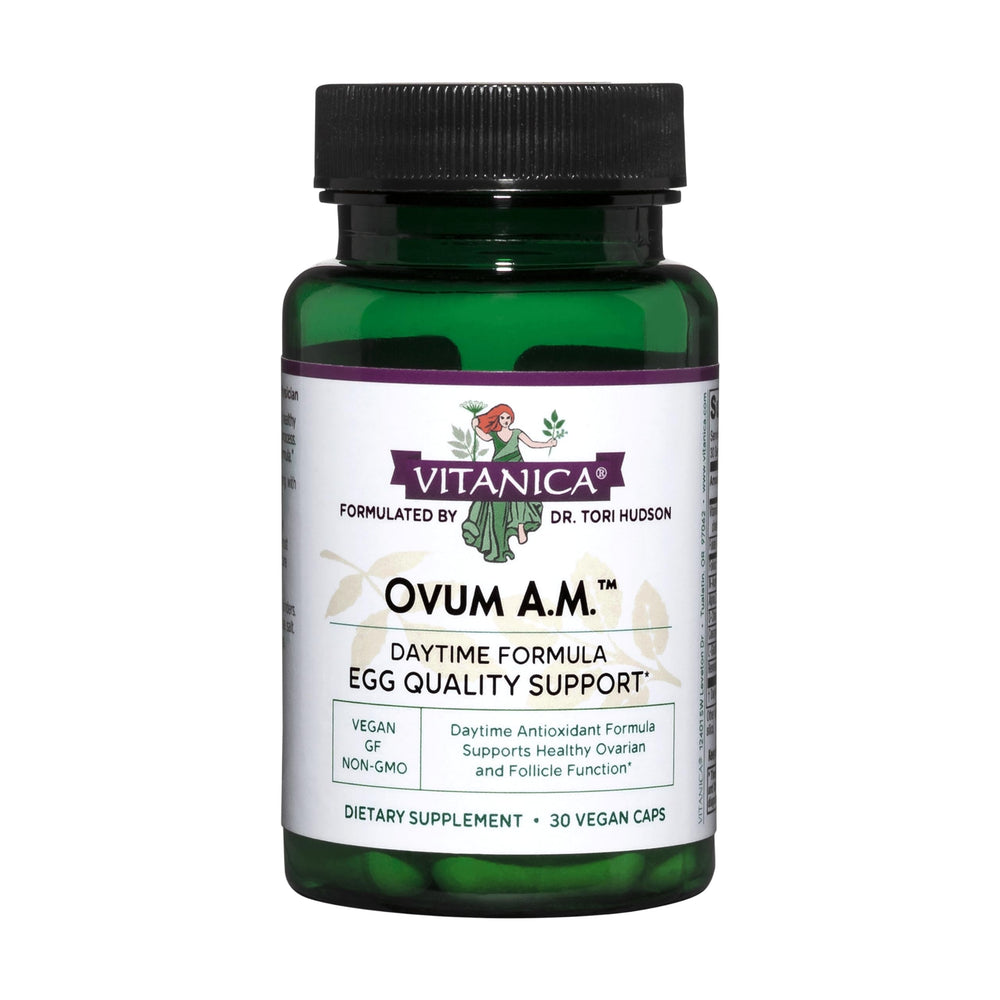 Vitanica Ovum A.M. daytime capsules support egg quality during daytime use.