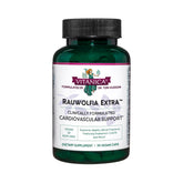 Vitanica Rauwolfia Extra bottle closeup showing capsules for heart health support