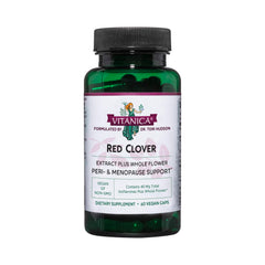 Vitanica red-clover bottle capsules convey convenient daily support.
