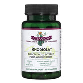 Vitanica Rhodiola Rosea bottle ready for daily calm and mental focus.