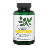 Vitanica Uplift bottle pours capsules for convenient daily mood support.