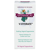 Vitanica V-Hydrate packaging highlights plant-based moisture support.