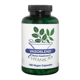 Vitanica VasoBlend bottle label close-up for cardiovascular support.