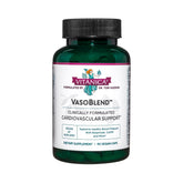 Vitanica VasoBlend heart health bottle label showcases compassionate care for cardiovascular support
