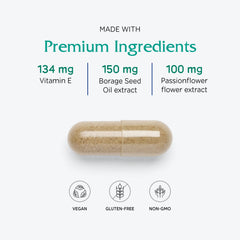 Ingredients list highlights vitamins and herbs in the Phase I formula.