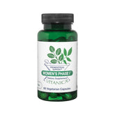 Vitanica Women's Phase I Premenstrual Support front label shows vegan formula for daily PMS support.