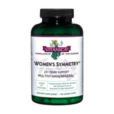 Vitanica Women's Symmetry bottle close-up showing capsules for daily nutrition.