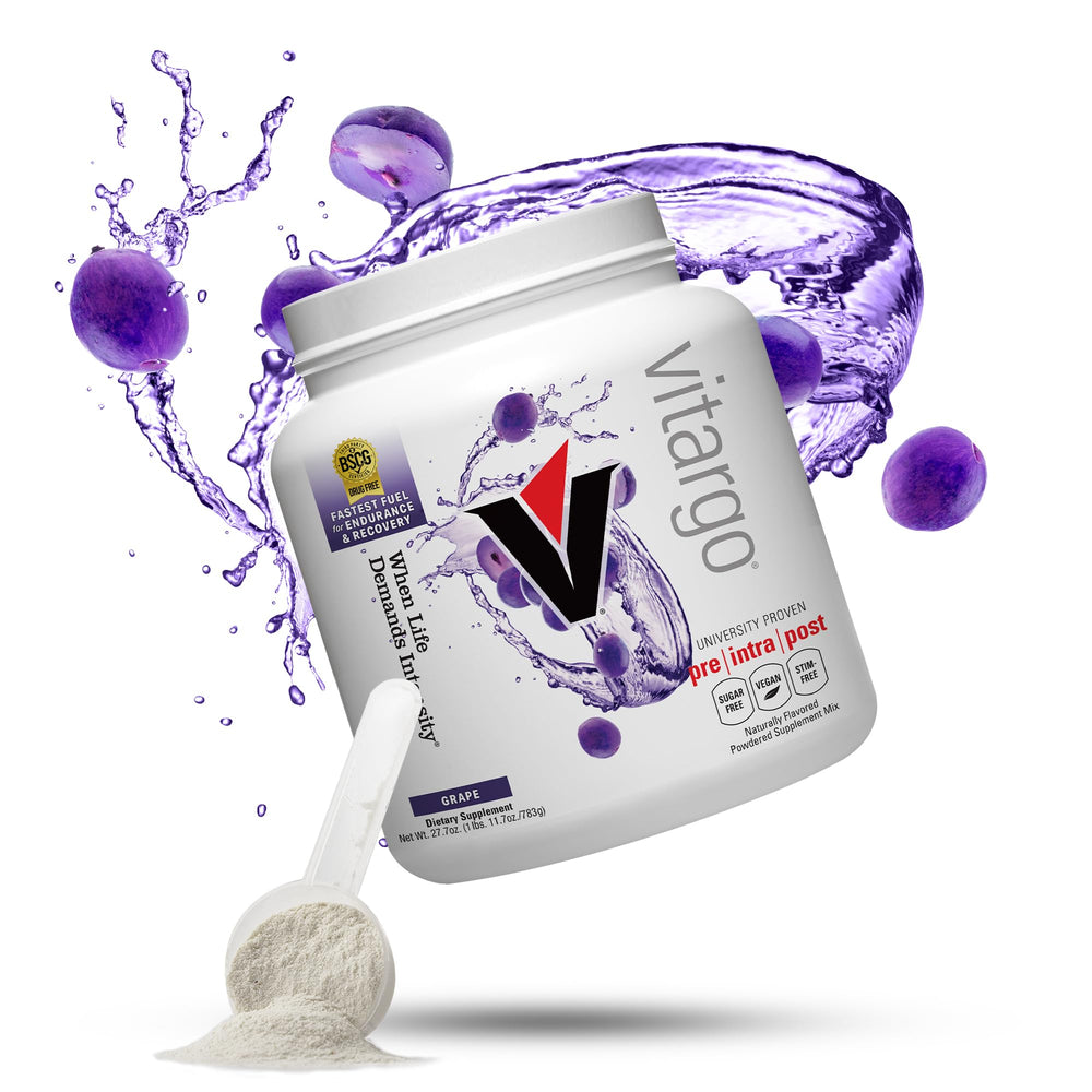 Vitargo carbohydrate powder tub ready to fuel workouts and endurance