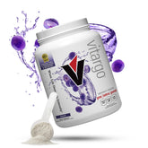 Vitargo grape carbohydrate powder bottle supports steady workout energy