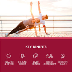 Graphic illustrating Livlonga blend and key ingredients in Vitasei liver formula.
