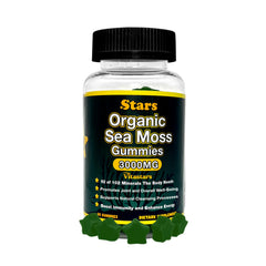 Vitastars sea moss gummies bottle for daily vitality and easy wellness routine