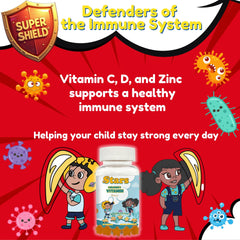 Vitastars star-shaped gummies close-up highlight pineapple flavor for kid-friendly nutrition.