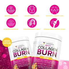 Vitauthority Multi Collagen Burn tropical punch powder ready to mix