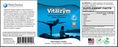VITÄLZYM Papain and Bromelain closeup demonstrates proteolytic enzymes aiding digestion.